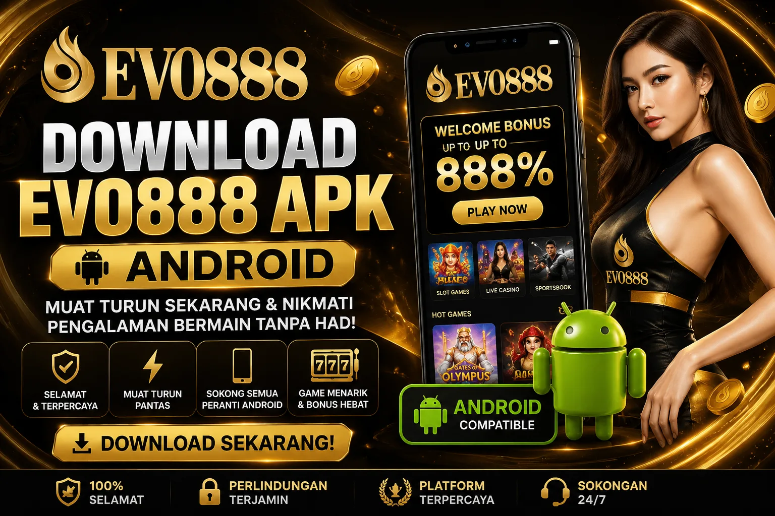 Banner Download EVO888 APK Android